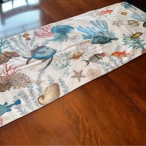 Michel Design Works Ocean Tide Nautical Coastal Table Runner 107 X 15